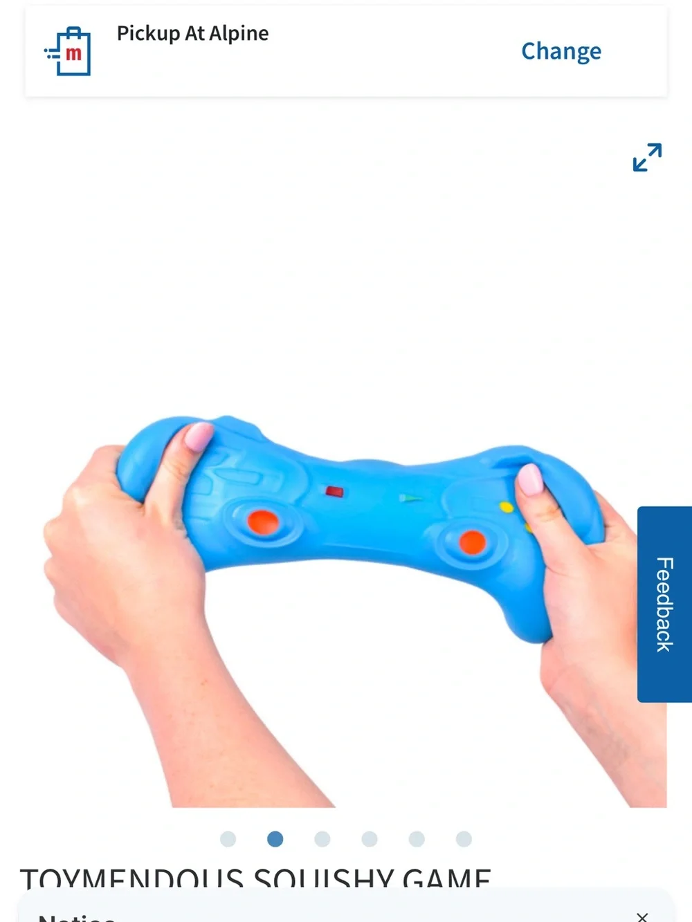 Squishy Game Controller Stress Toy - Pink, Green, Gray, Blue. PICK A COLOR